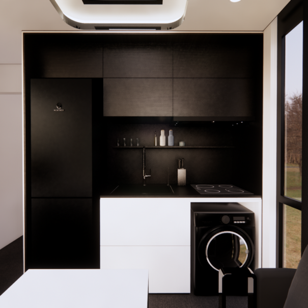 C2- Dark Interior Kitchen