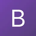 Purple square icon with the letter B