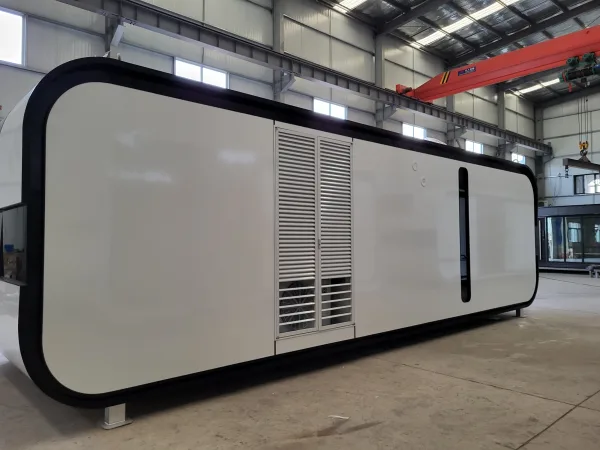 Nestron Cube Two X exterior side panel view inside factory