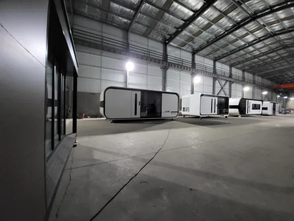 Nestron Cube Two X assembly area inside factory warehouse