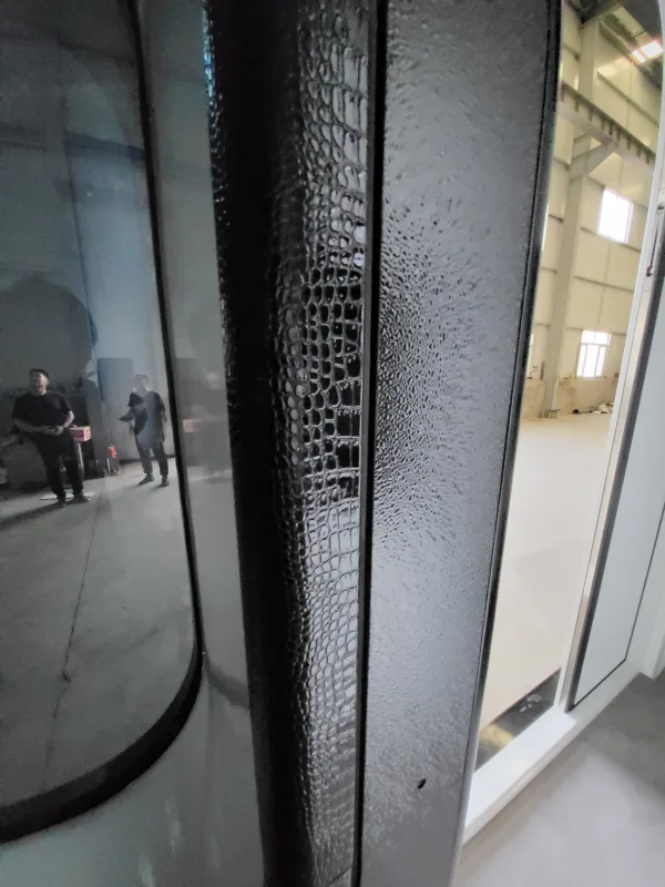 Nestron Cube Two X dark paneled door detail