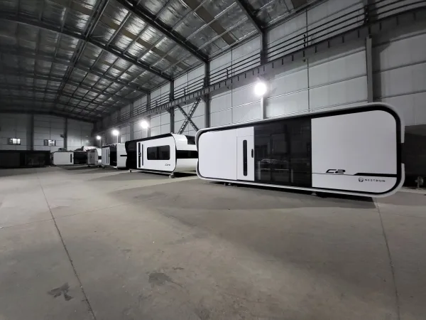 Nestron Cube Two X exterior inside factory warehouse