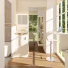 Nestron Legend Two X interior rendering with a dining area, large windows, light wood flooring, and abundant natural light